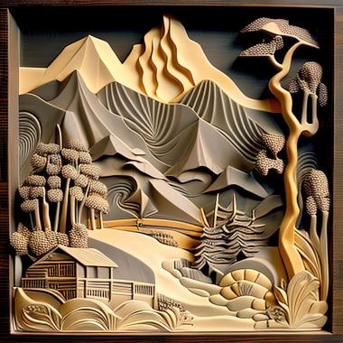 3D model Charles Ephraim Burchfield American artist (STL)